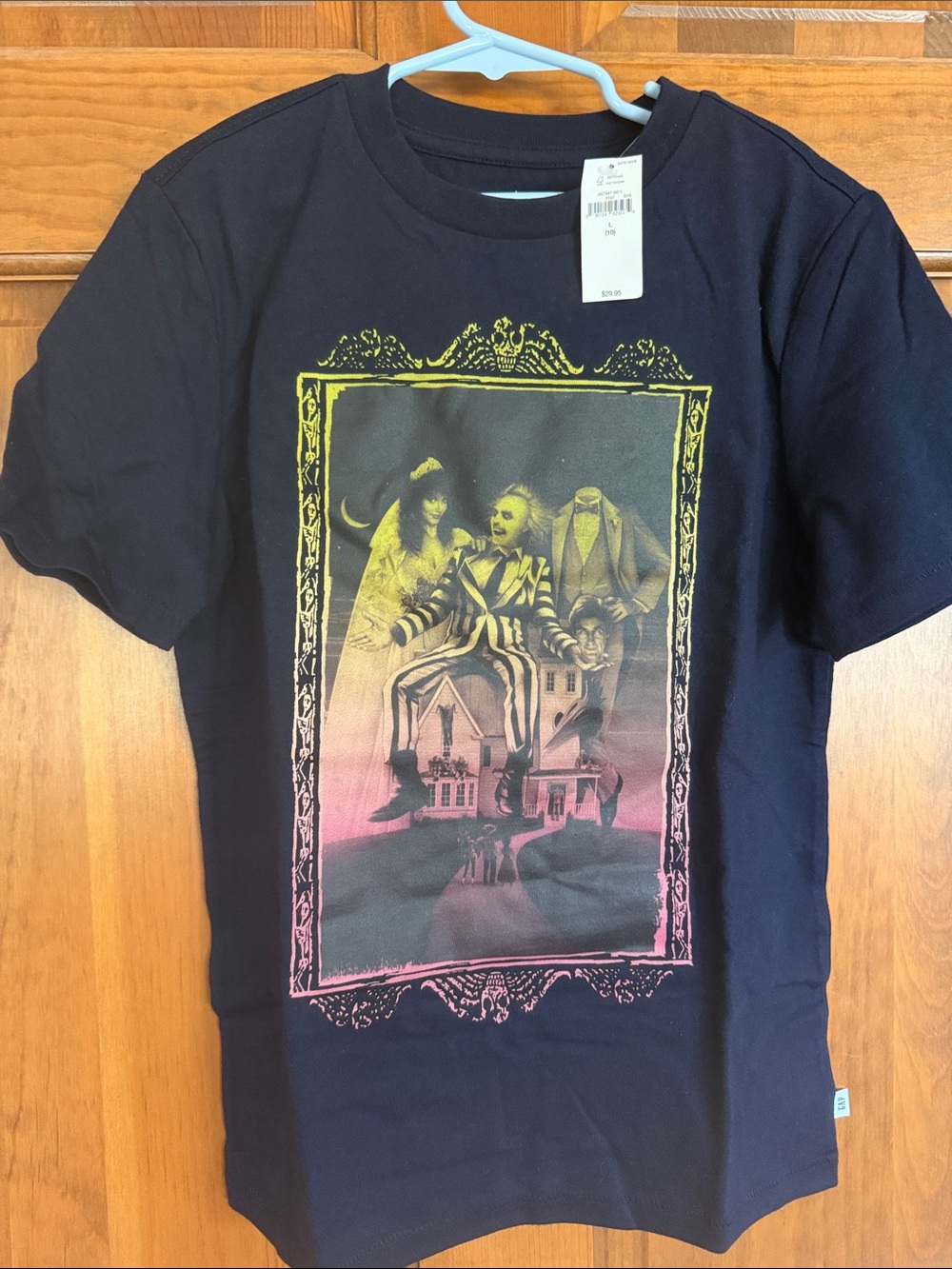 NWT Gap navy Beetlejuice Halloween shirt, L/10
